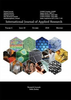  Coverpage of International Journal of Applied Research Subscription